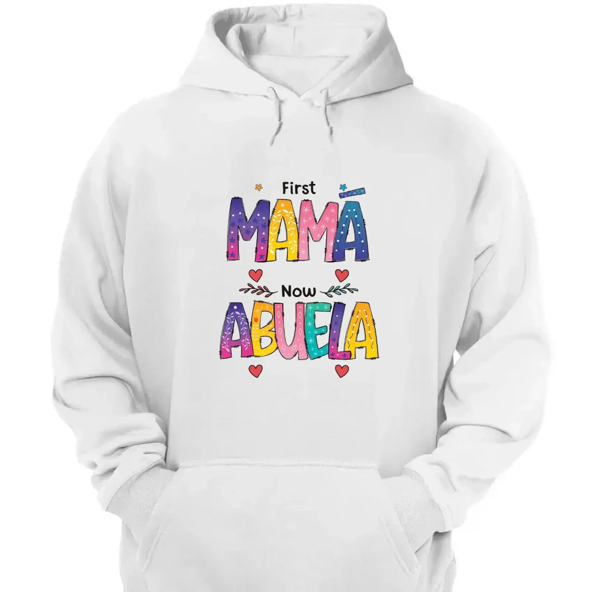 First Mom Now Grandma Shirt – Personalized "Color of Love" T-Shirt – Custom Mother’s Day or Birthday Gift for Grandma  Ezcustomize