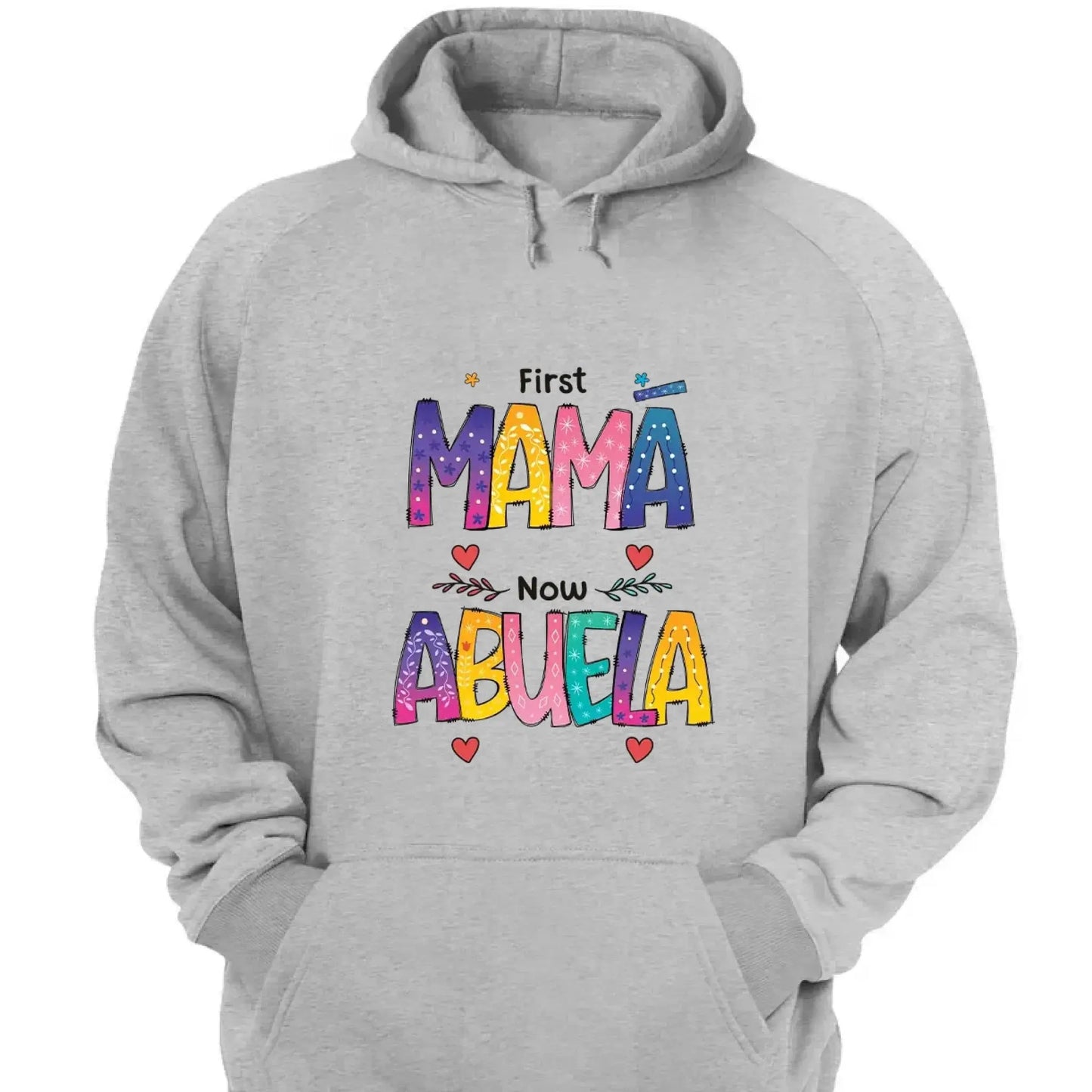 First Mom Now Grandma Shirt – Personalized "Color of Love" T-Shirt – Custom Mother’s Day or Birthday Gift for Grandma  Ezcustomize