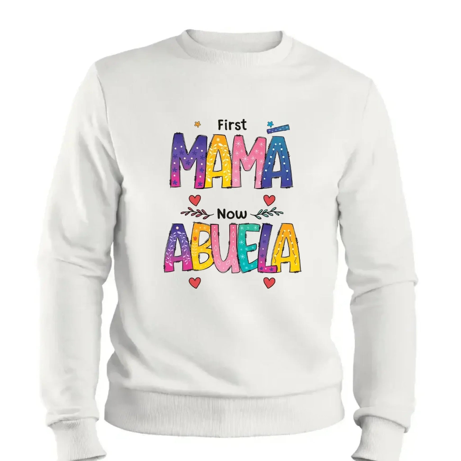 First Mom Now Grandma Shirt – Personalized "Color of Love" T-Shirt – Custom Mother’s Day or Birthday Gift for Grandma  Ezcustomize