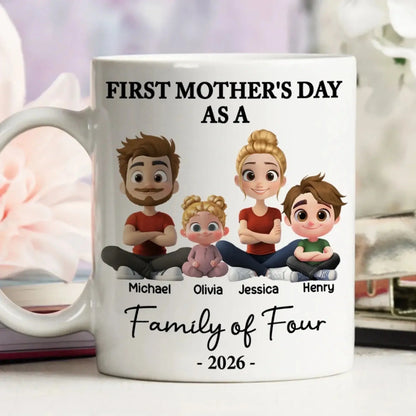 First Mother’s Day – Personalized Custom Coffee Mug Cup – Sweet Mother’s Day & New Mom Keepsake Gift for First Time Moms  Ezcustomize