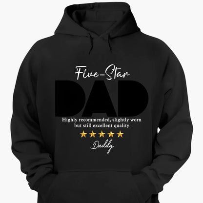 Five-Star Dad Custom Photo T-Shirt – Personalized Shirt with Star Rating & Picture – Unique Gift for Father’s Day or Birthday  Ezcustomize