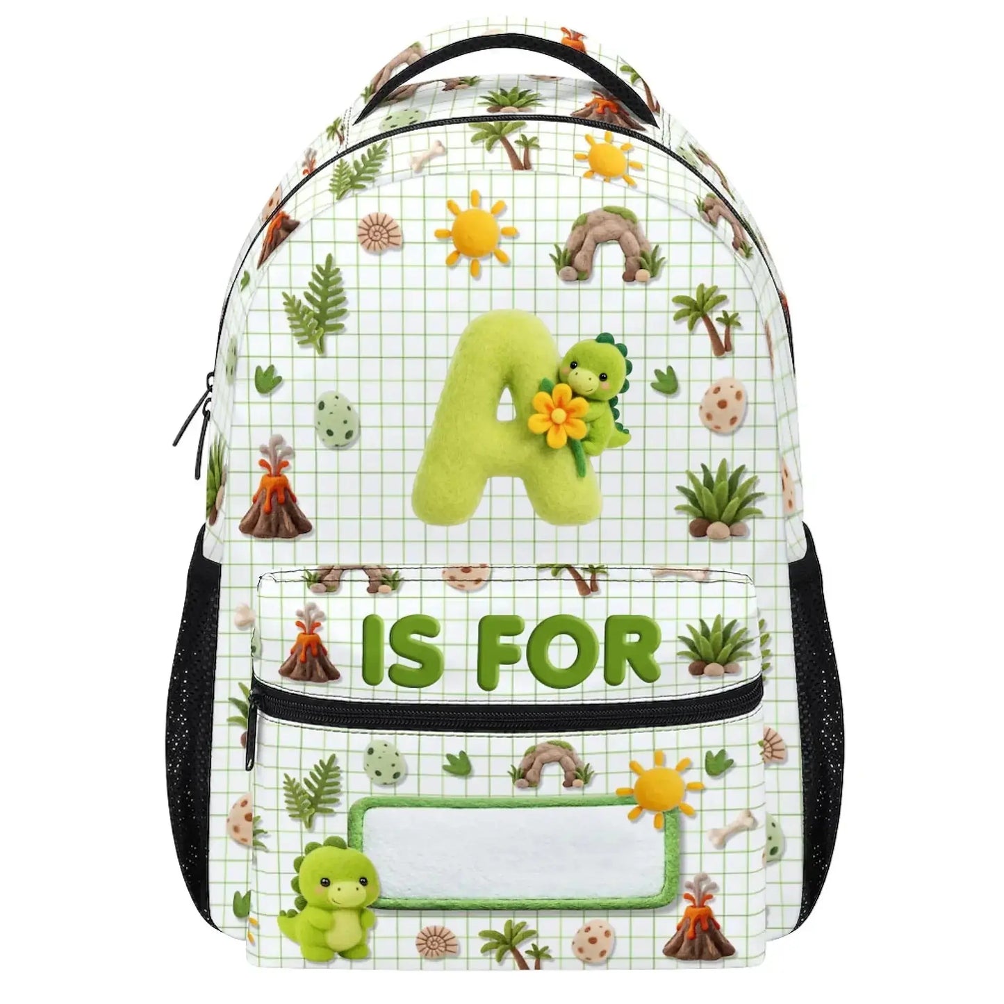 Fluffy Bunny Custom Alphabet - Personalized Backpack - Gift for Kids, Toddlers, Student, Preschooler