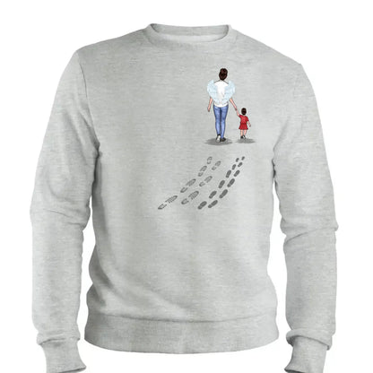 Following In Your Footsteps With Love – Personalized T-Shirt/Hoodie for Mom or Grandma, Custom Mother’s Day Gift from Family  Ezcustomize