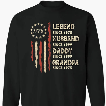 Forever Awesome – Personalized Shirt – Funny Birthday & Father’s Day Gift for Dad, Grandpa or Husband  Ezcustomize