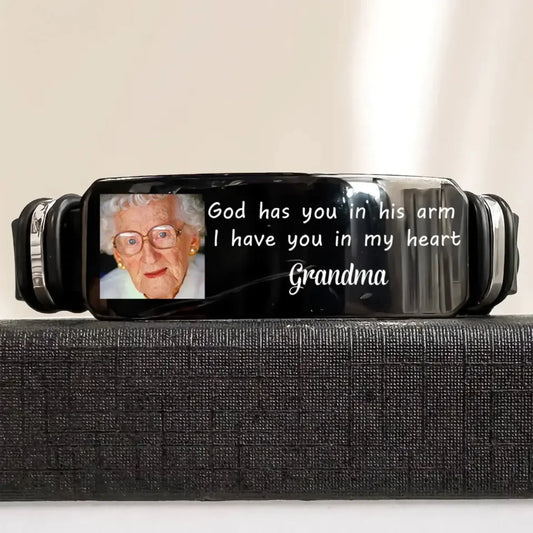 Forever In My Heart - Custom Bracelet - Sympathy Gift  Ezcustomize