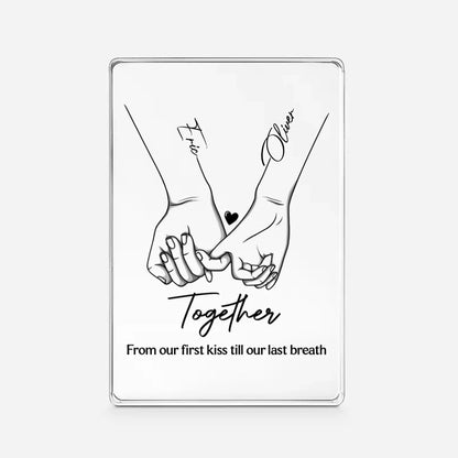 From Our First Kiss to Our Last Breath Personalized Acrylic Plaque – Romantic Custom Gift for Couples, Anniversary Home Decor  Ezcustomize