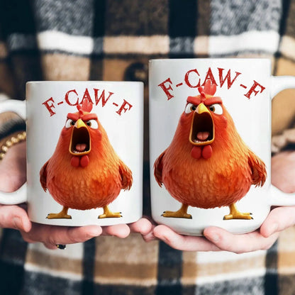 Funny Mug - Humorous Crow F-Caw-F - For Coworkers, Friends - Personalized Mug  Ezcustomize