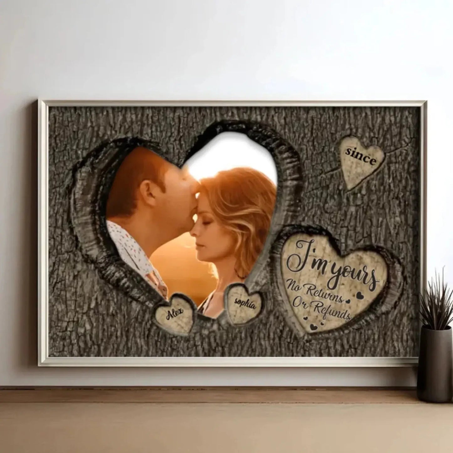 God Knew My Heart Needed You Couples – Personalized Photo Poster/Canvas – Romantic Gift for Husband, Wife, or Anniversary  Ezcustomize