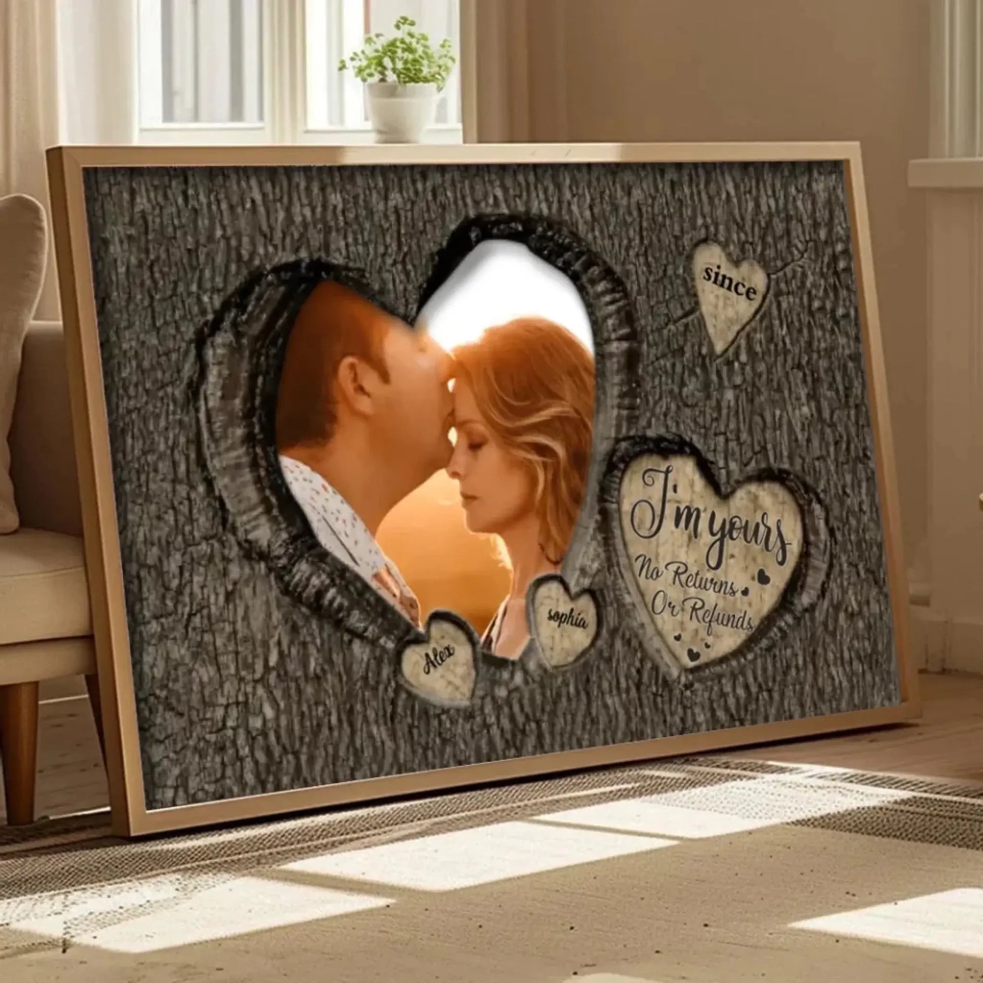 God Knew My Heart Needed You Couples – Personalized Photo Poster/Canvas – Romantic Gift for Husband, Wife, or Anniversary  Ezcustomize