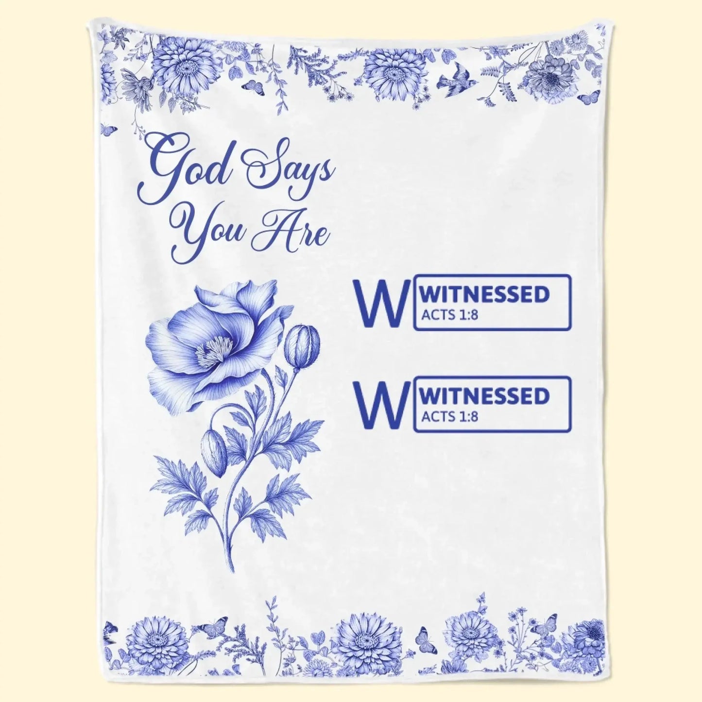 God Says You Are – Personalized Custom Blanket – Meaningful Birthday Gift for Best Friends, Sisters, BFFs, Women, Family, or Yourself  Ezcustomize