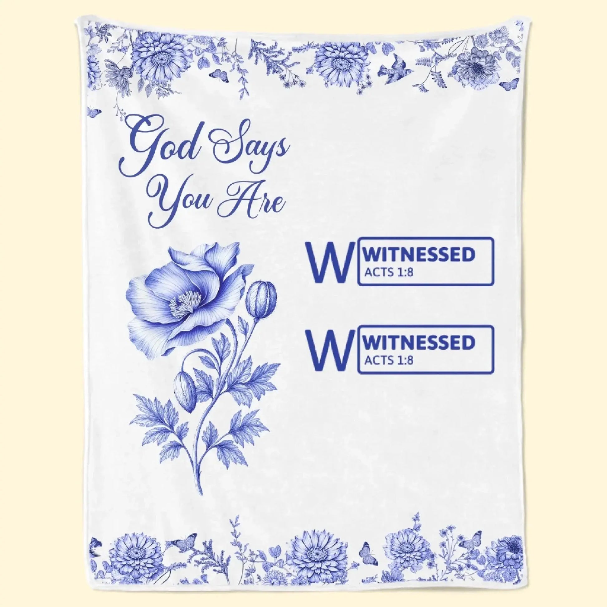 God Says You Are – Personalized Custom Blanket – Meaningful Birthday Gift for Best Friends, Sisters, BFFs, Women, Family, or Yourself  Ezcustomize