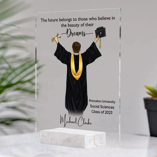 Graduation Gift - Personalized Acrylic LED Plaque with Motivational Quote  Ezcustomize