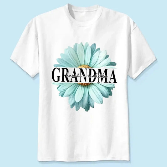 Grandma Daisy Flower Shirt – Personalized T-Shirt – Custom Mother’s Day Gift for Mom or Grandma from Kids  Ezcustomize
