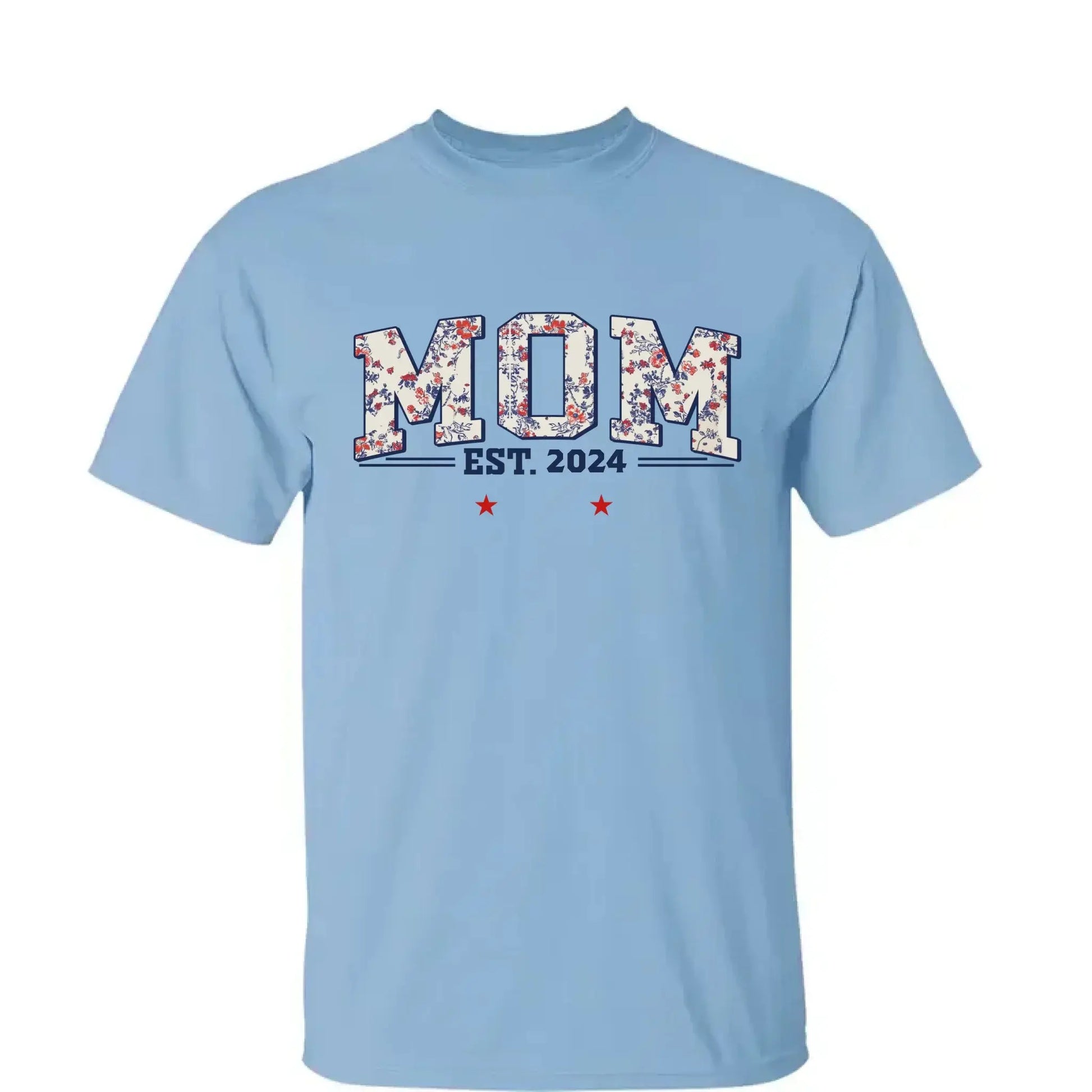 Grandma Est. Shirt – Personalized Floral Patriotic T-Shirt with Grandkids’ Names, 4th of July Gift for Nana, Mimi, Mom, Grandma  Ezcustomize