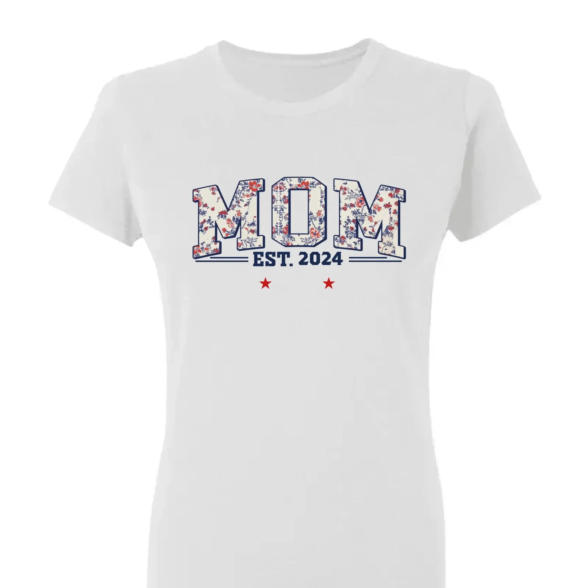 Grandma Est. Shirt – Personalized Floral Patriotic T-Shirt with Grandkids’ Names, 4th of July Gift for Nana, Mimi, Mom, Grandma  Ezcustomize