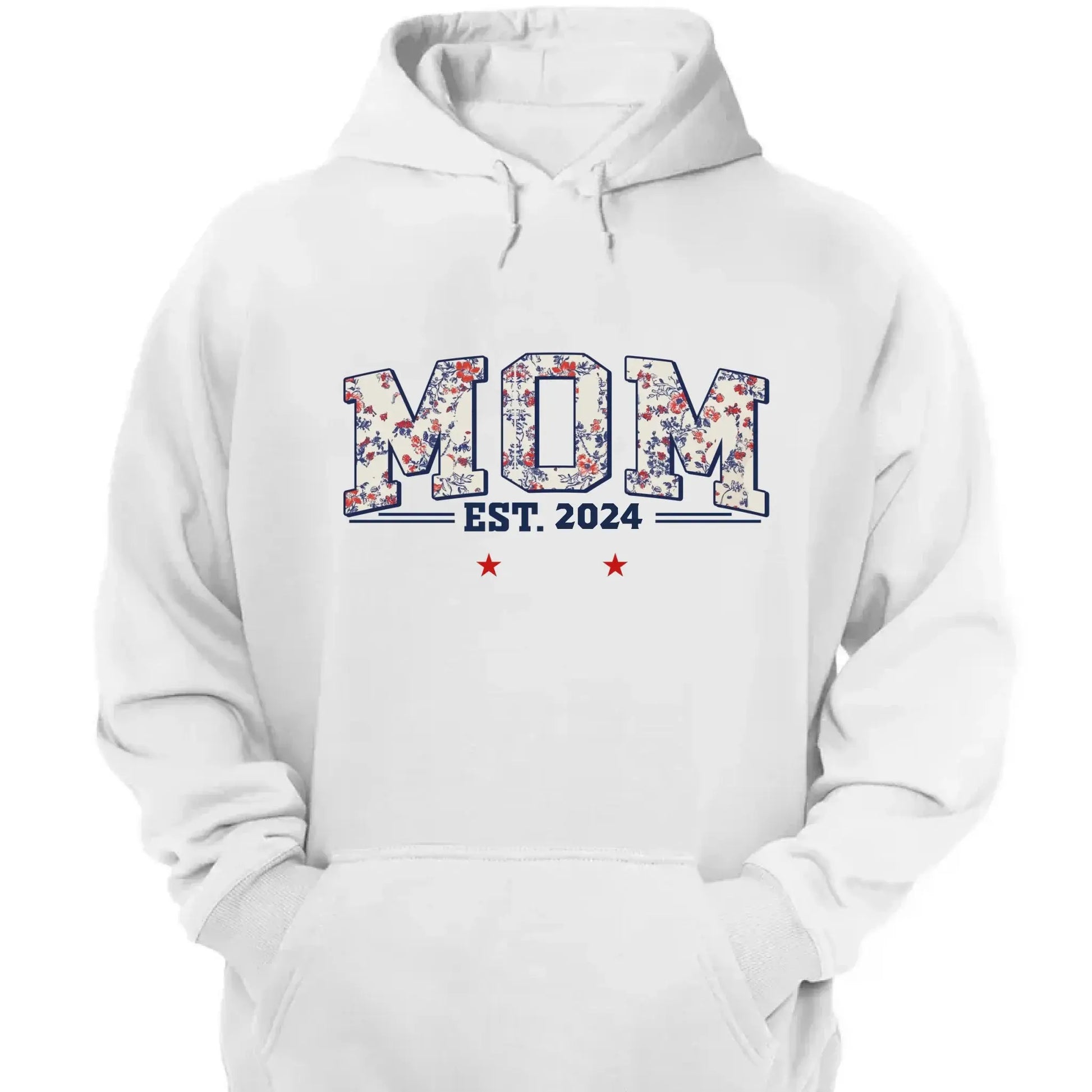 Grandma Est. Shirt – Personalized Floral Patriotic T-Shirt with Grandkids’ Names, 4th of July Gift for Nana, Mimi, Mom, Grandma  Ezcustomize