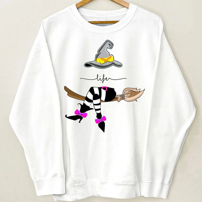 Grandma Life Witch Halloween Design – Personalized Sweatshirt with Kids’ Names – Fun Spooky Gift for Grandma, Nana or Mimi  Ezcustomize