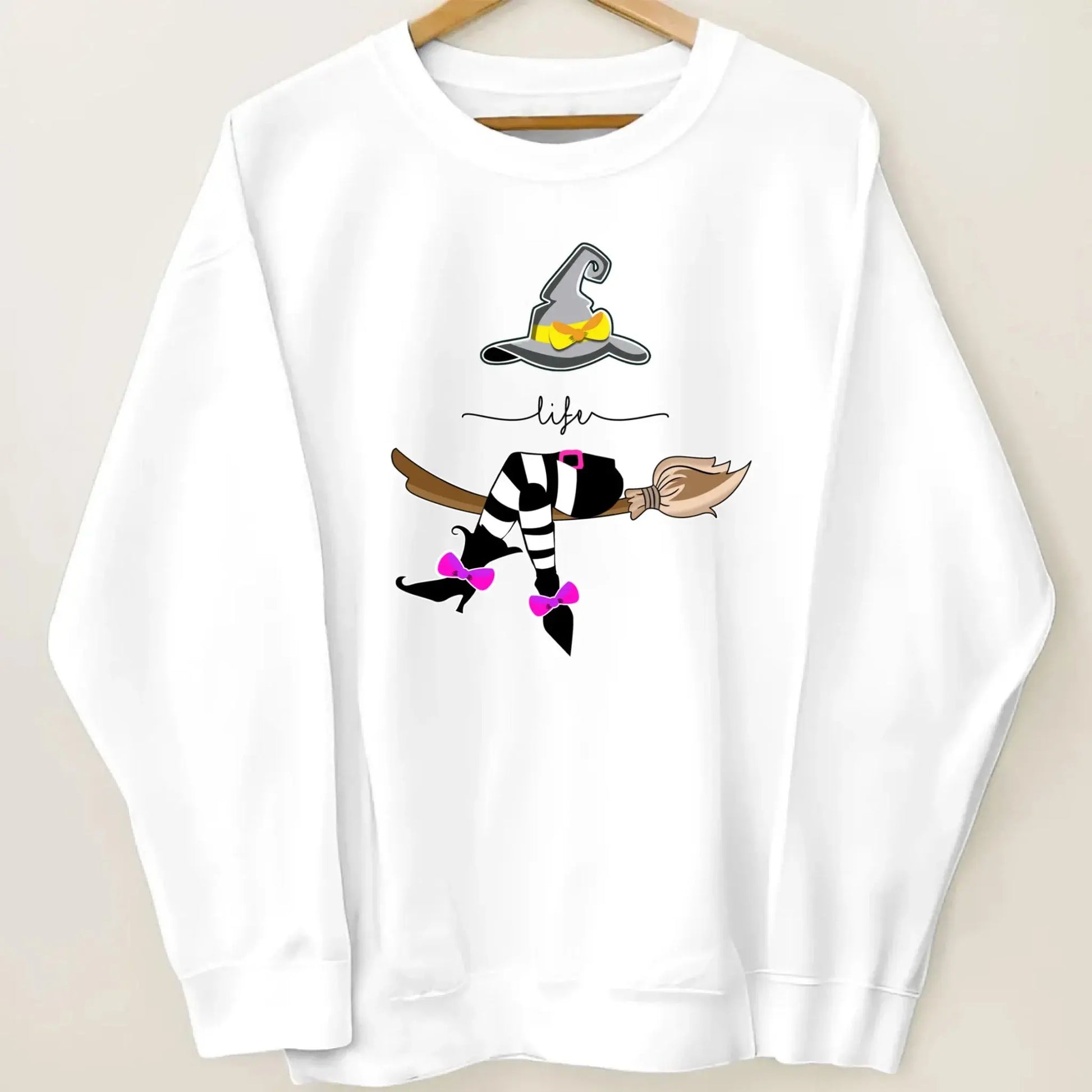 Grandma Life Witch Halloween Design – Personalized Sweatshirt with Kids’ Names – Fun Spooky Gift for Grandma, Nana or Mimi  Ezcustomize