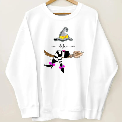 Grandma Life Witch Halloween Design – Personalized Sweatshirt with Kids’ Names – Fun Spooky Gift for Grandma, Nana or Mimi  Ezcustomize