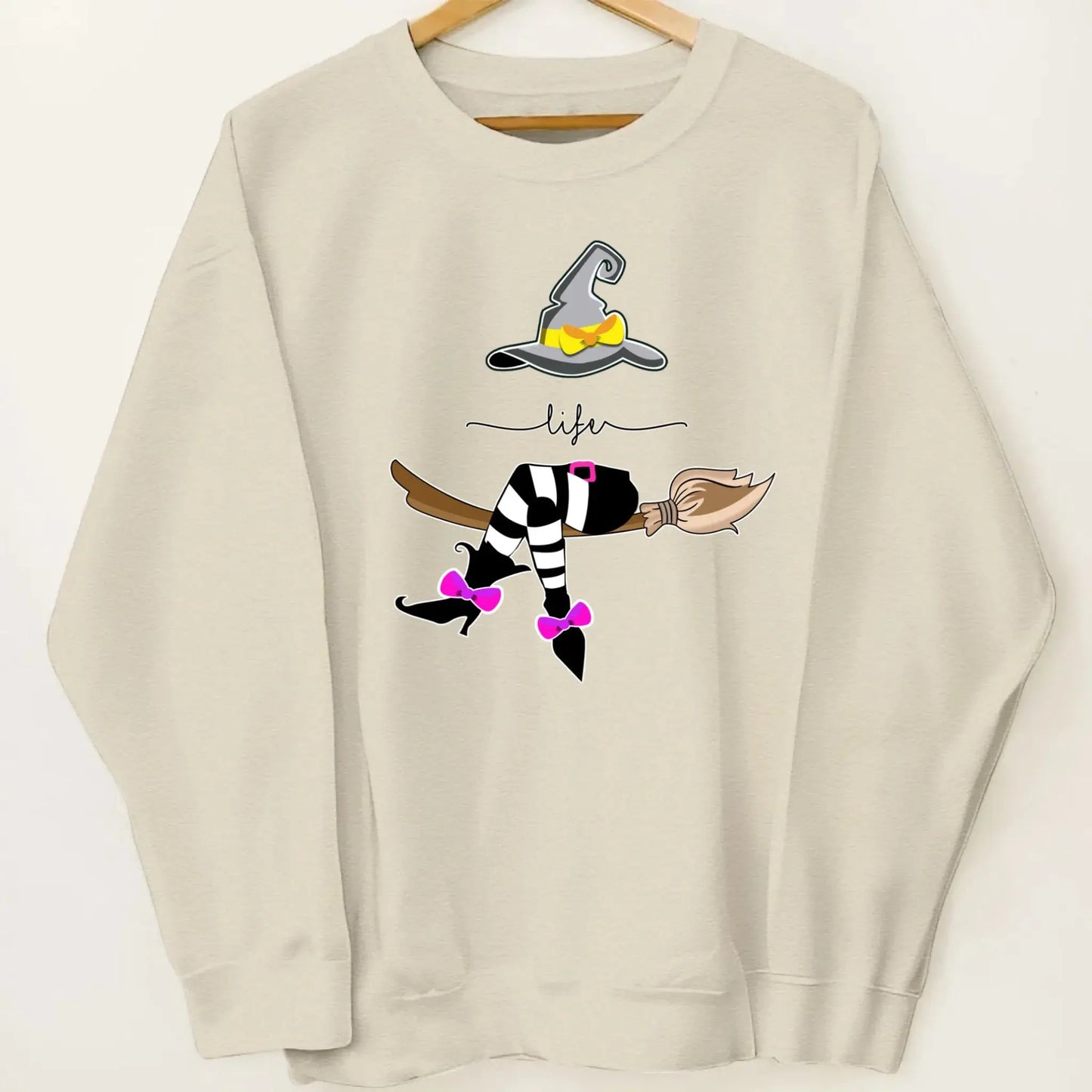 Grandma Life Witch Halloween Design – Personalized Sweatshirt with Kids’ Names – Fun Spooky Gift for Grandma, Nana or Mimi  Ezcustomize
