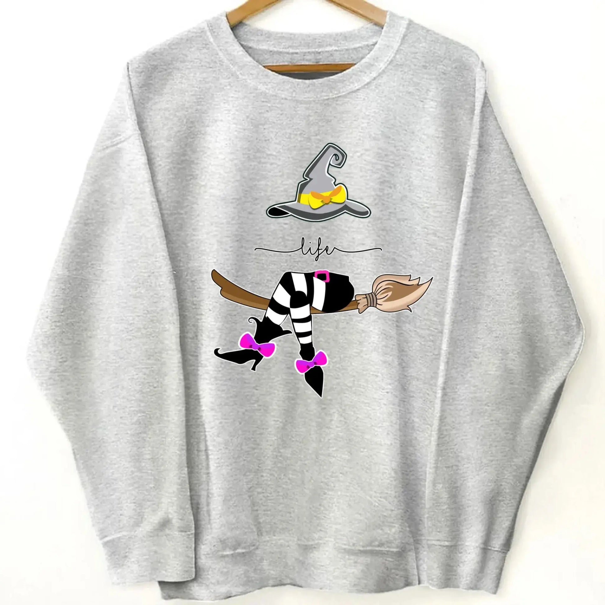 Grandma Life Witch Halloween Design – Personalized Sweatshirt with Kids’ Names – Fun Spooky Gift for Grandma, Nana or Mimi  Ezcustomize