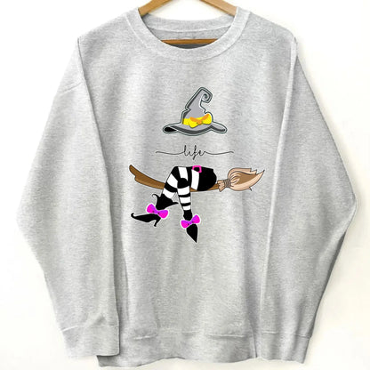 Grandma Life Witch Halloween Design – Personalized Sweatshirt with Kids’ Names – Fun Spooky Gift for Grandma, Nana or Mimi  Ezcustomize