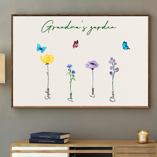 Grandma/Mommy's Garden - Personalized Poster/Canvas - Gift For Mom/Grandma  Ezcustomize