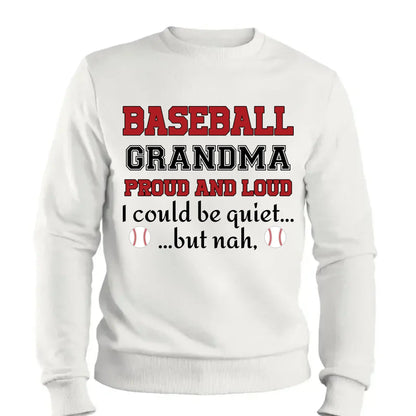 Grandma Proud And Loud - Personalized Custom T Shirt - Birthday, Loving, Funny Gift for Grandma/Nana/Mimi, Mom, Wife, Grandparent  Ezcustomize