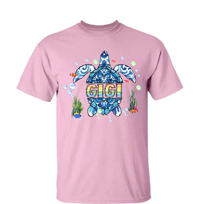 Grandma Sea Turtle - Personalized Shirt/Hoodie/Sweatshirt for Mom or Grandma,  Custom Mother’s Day Gift  Ezcustomize
