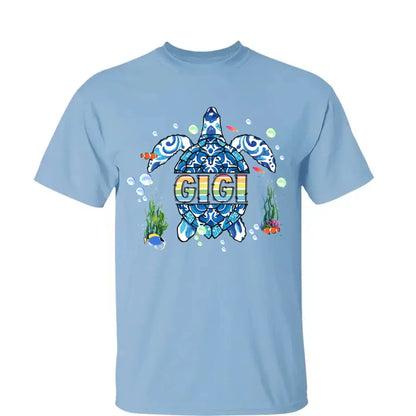 Grandma Sea Turtle - Personalized Shirt/Hoodie/Sweatshirt for Mom or Grandma,  Custom Mother’s Day Gift  Ezcustomize