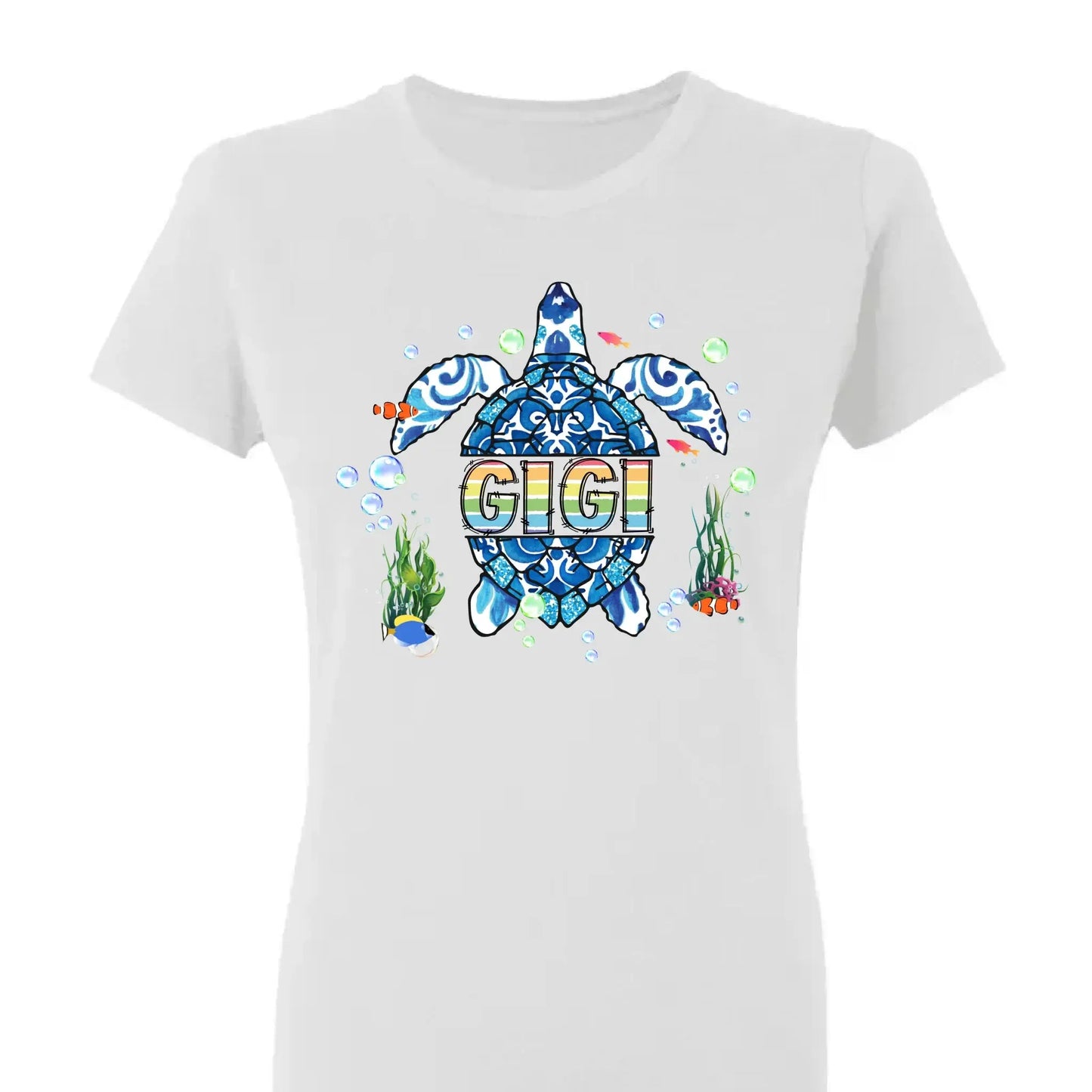 Grandma Sea Turtle - Personalized Shirt/Hoodie/Sweatshirt for Mom or Grandma,  Custom Mother’s Day Gift  Ezcustomize