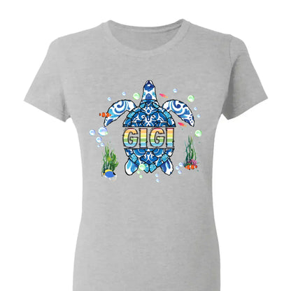 Grandma Sea Turtle - Personalized Shirt/Hoodie/Sweatshirt for Mom or Grandma,  Custom Mother’s Day Gift  Ezcustomize