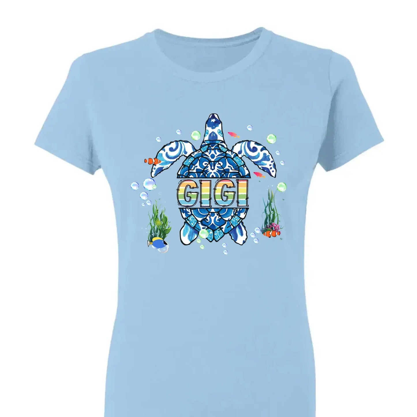 Grandma Sea Turtle - Personalized Shirt/Hoodie/Sweatshirt for Mom or Grandma,  Custom Mother’s Day Gift  Ezcustomize