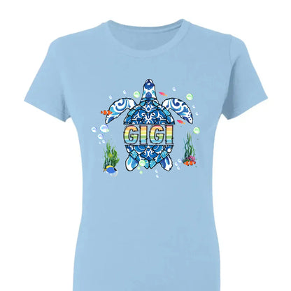 Grandma Sea Turtle - Personalized Shirt/Hoodie/Sweatshirt for Mom or Grandma,  Custom Mother’s Day Gift  Ezcustomize