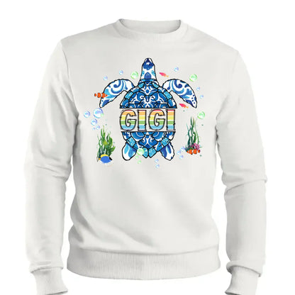 Grandma Sea Turtle - Personalized Shirt/Hoodie/Sweatshirt for Mom or Grandma,  Custom Mother’s Day Gift  Ezcustomize