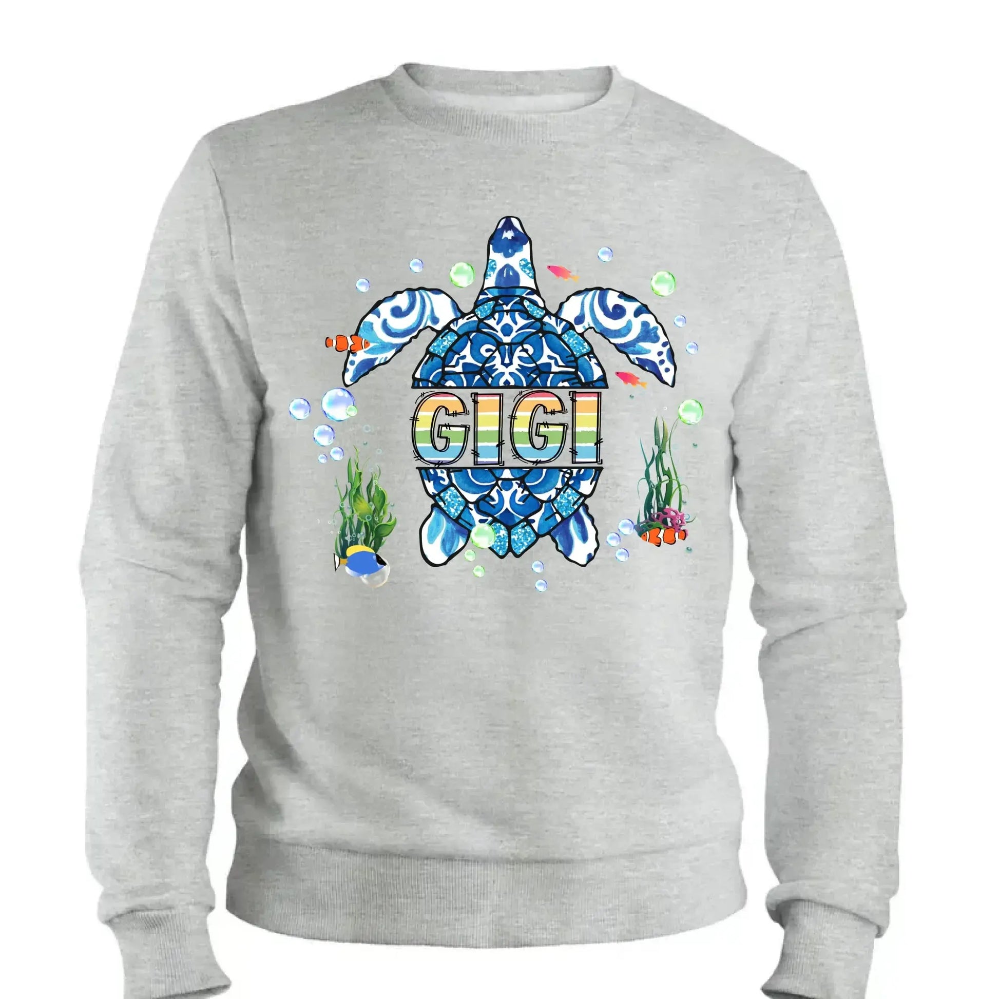 Grandma Sea Turtle - Personalized Shirt/Hoodie/Sweatshirt for Mom or Grandma,  Custom Mother’s Day Gift  Ezcustomize