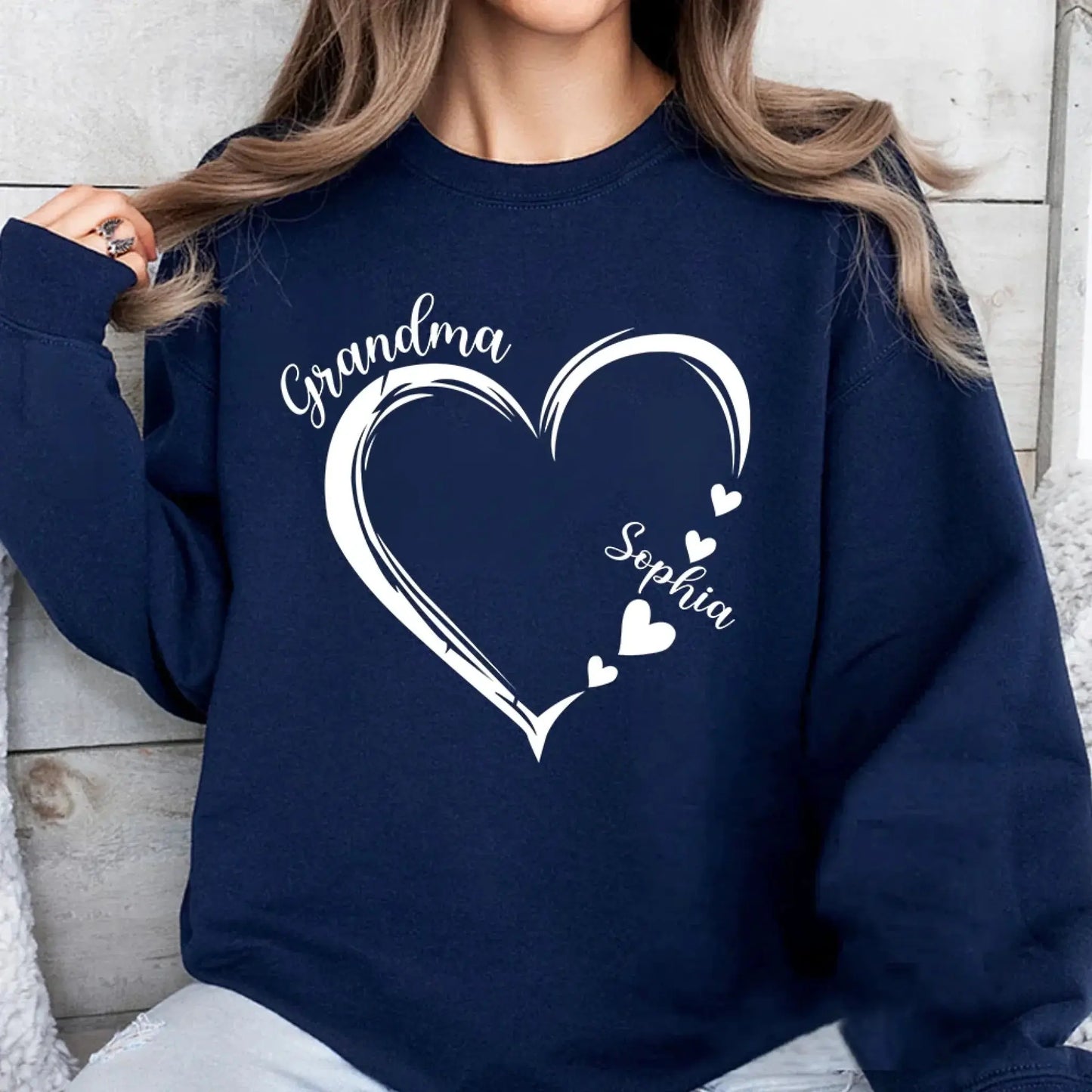 Grandma and Grandkids Hearts – Personalized Family Tee – Gift for Grandma  Ezcustomize