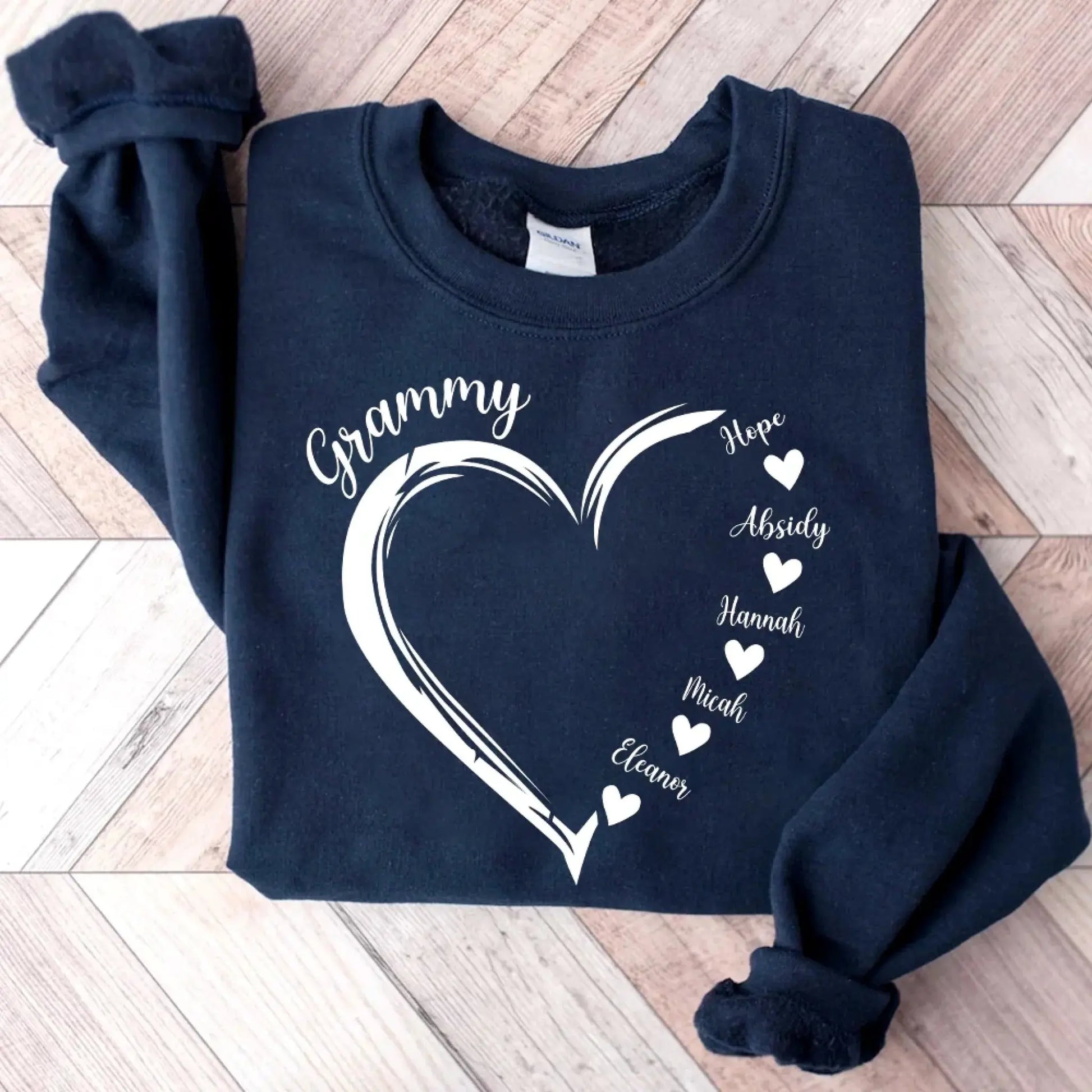 Grandma and Grandkids Hearts – Personalized Family Tee – Gift for Grandma  Ezcustomize