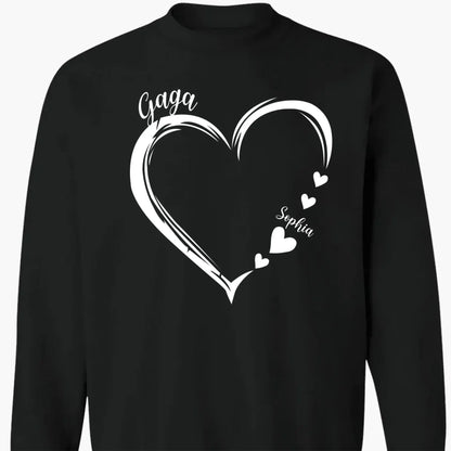 Grandma and Grandkids Hearts – Personalized Family Tee – Gift for Grandma  Ezcustomize