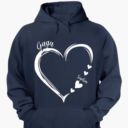 Grandma and Grandkids Hearts – Personalized Family Tee – Gift for Grandma  Ezcustomize