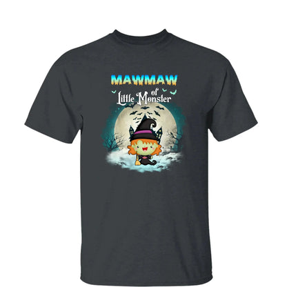 Grandma of Little Monsters – Personalized Halloween Shirt, Hoodie, or Sweatshirt – Funny Spooky Gift for Nana, Mimi, or Grandma  Ezcustomize