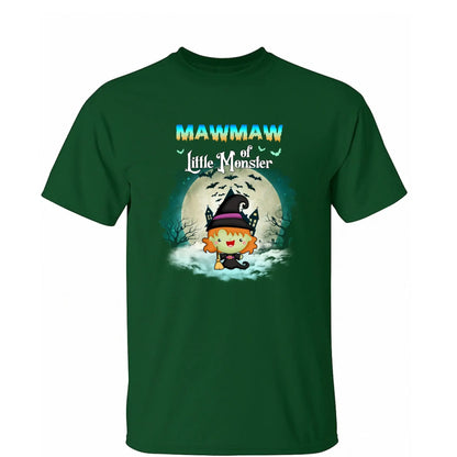 Grandma of Little Monsters – Personalized Halloween Shirt, Hoodie, or Sweatshirt – Funny Spooky Gift for Nana, Mimi, or Grandma  Ezcustomize