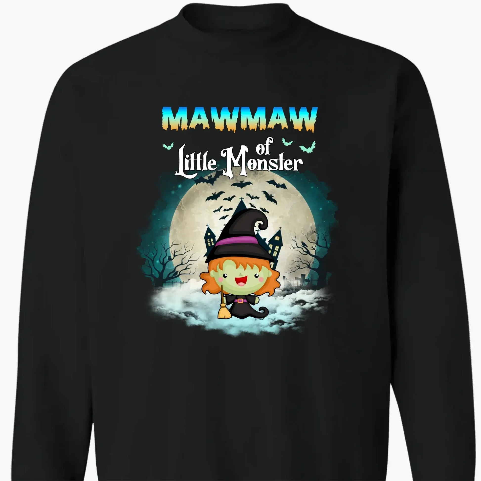 Grandma of Little Monsters – Personalized Halloween Shirt, Hoodie, or Sweatshirt – Funny Spooky Gift for Nana, Mimi, or Grandma  Ezcustomize