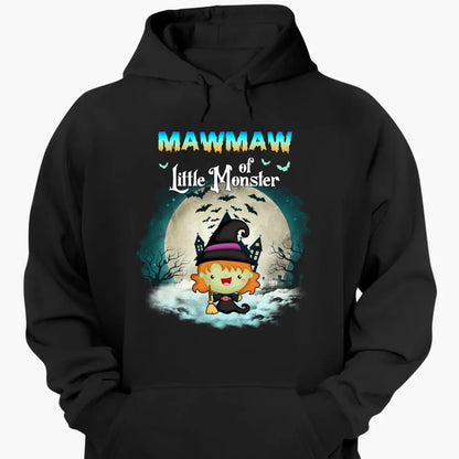 Grandma of Little Monsters – Personalized Halloween Shirt, Hoodie, or Sweatshirt – Funny Spooky Gift for Nana, Mimi, or Grandma  Ezcustomize