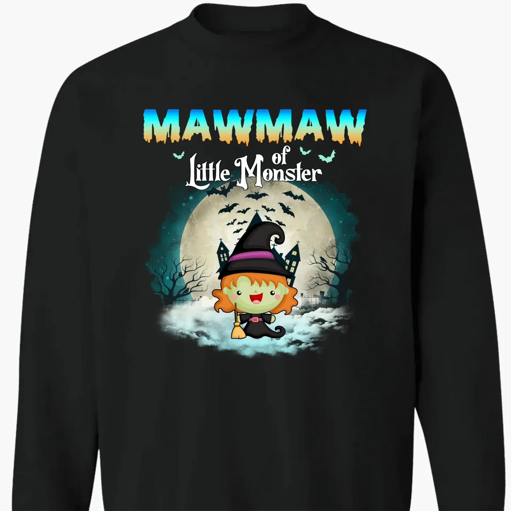Grandma of Little Monsters – Personalized Halloween Shirt, Hoodie, or Sweatshirt – Funny Spooky Gift for Nana, Mimi, or Grandma  Ezcustomize
