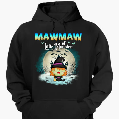 Grandma of Little Monsters – Personalized Halloween Shirt, Hoodie, or Sweatshirt – Funny Spooky Gift for Nana, Mimi, or Grandma  Ezcustomize