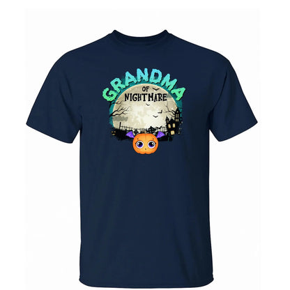 Grandma of Nightmares Halloween Theme – Personalized Shirt, Hoodie, or Sweatshirt – Funny Scary Gift for Spooky-Season Loving Grandmas  Ezcustomize