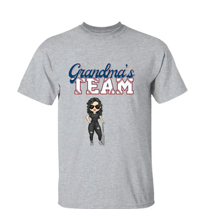 Grandma’s Baseball Team Shirt – Personalized T-Shirt – Custom Game Day Gift for Proud Baseball Grandmas with Kids’ Names  Ezcustomize