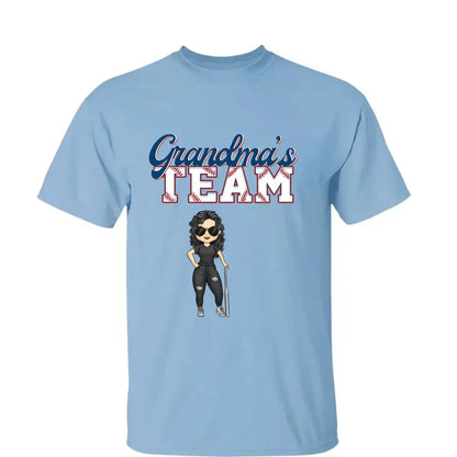 Grandma’s Baseball Team Shirt – Personalized T-Shirt – Custom Game Day Gift for Proud Baseball Grandmas with Kids’ Names  Ezcustomize