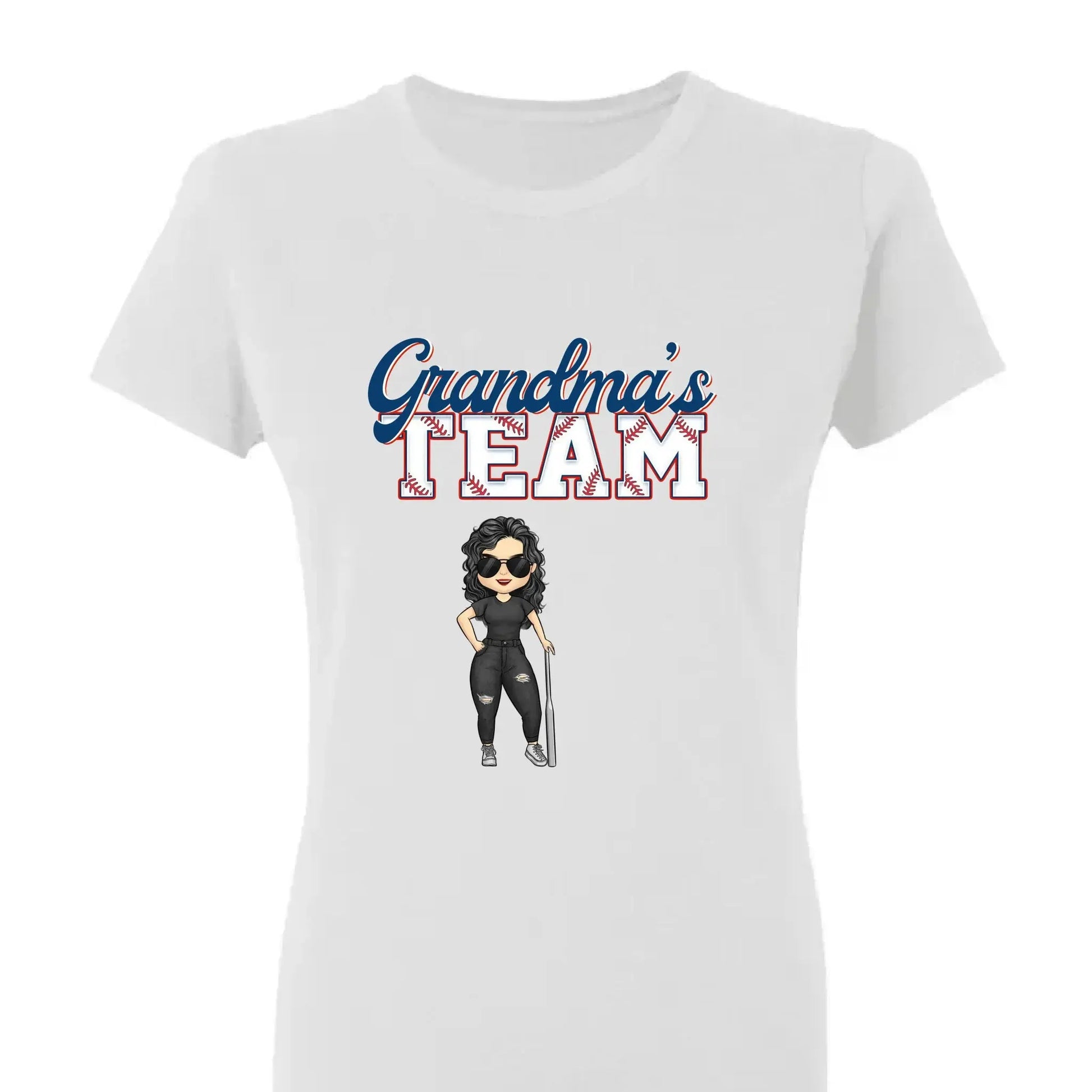 Grandma’s Baseball Team Shirt – Personalized T-Shirt – Custom Game Day Gift for Proud Baseball Grandmas with Kids’ Names  Ezcustomize